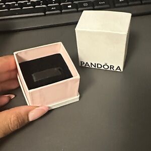 Pandora Pink and White Jewelry Box